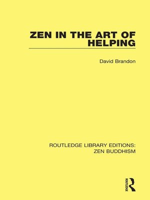 cover image of Zen in the Art of Helping